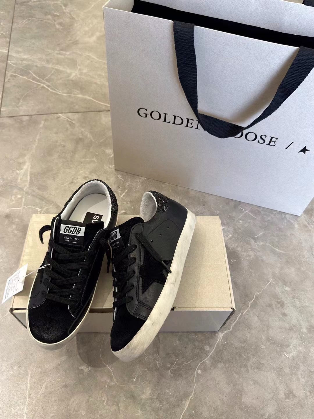 Golden shoes