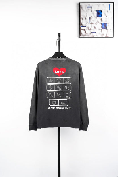 Saint mic heart sweatshirt