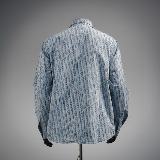 CD printed denim shirt