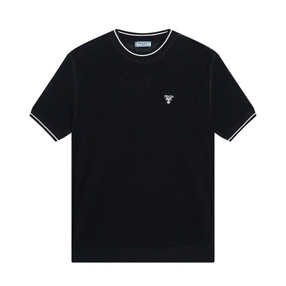 Pra hollow knit short sleeves