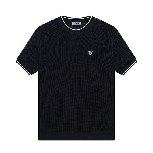 Pra hollow knit short sleeves