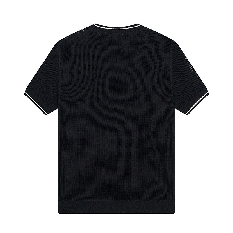 Pra hollow knit short sleeves