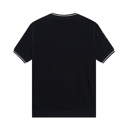Pra hollow knit short sleeves