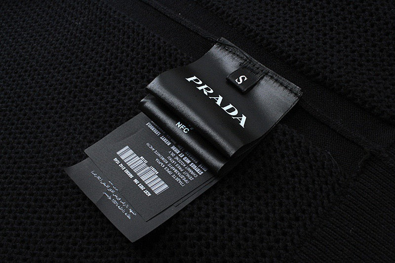 Pra hollow knit short sleeves