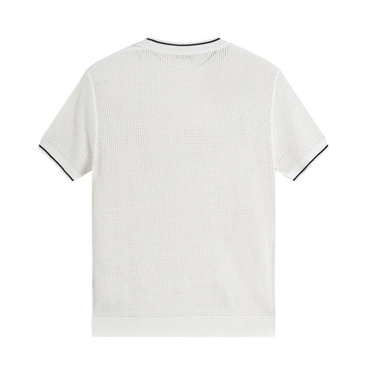 Pra hollow knit short sleeves