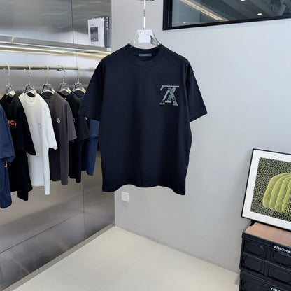 Louis 25ss patches t-shirt