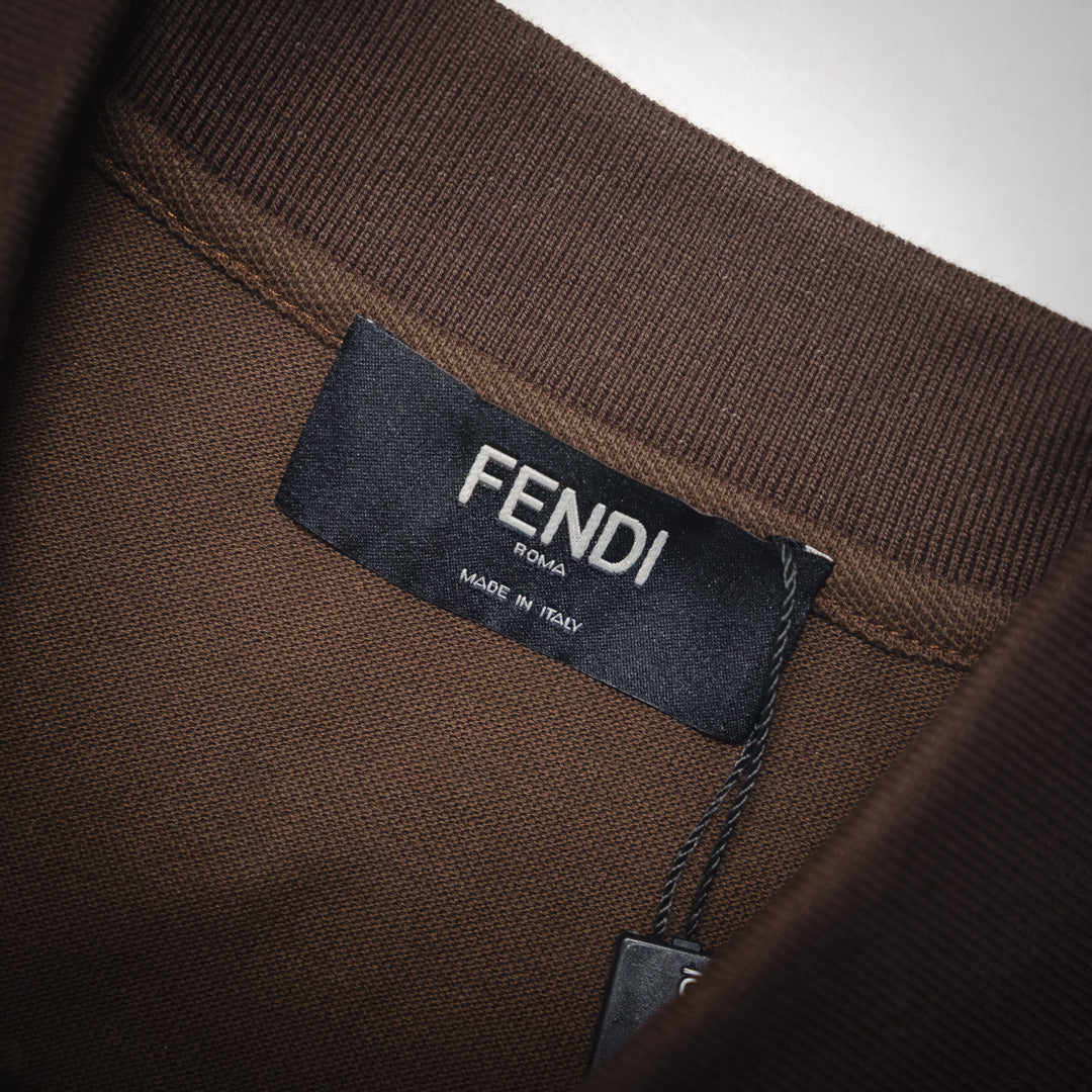 Fend embroidered polo
