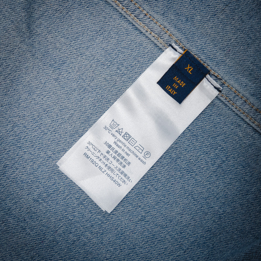 1v giant damier denim jacket