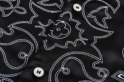 1V 2025new embroidered buttons shirt