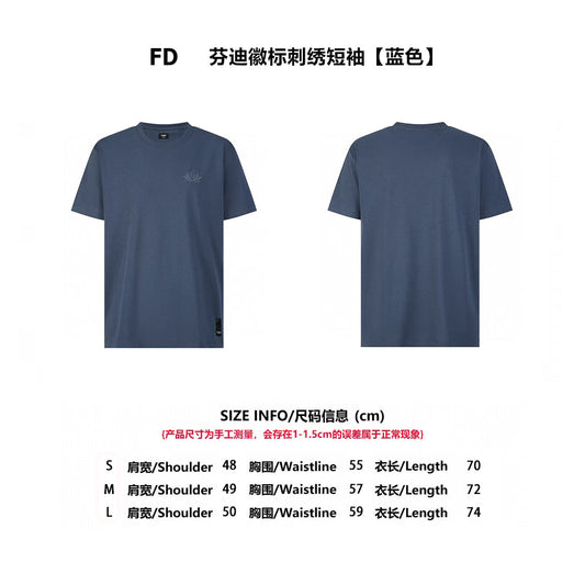 Fend 2025ss embroidered T-shirt