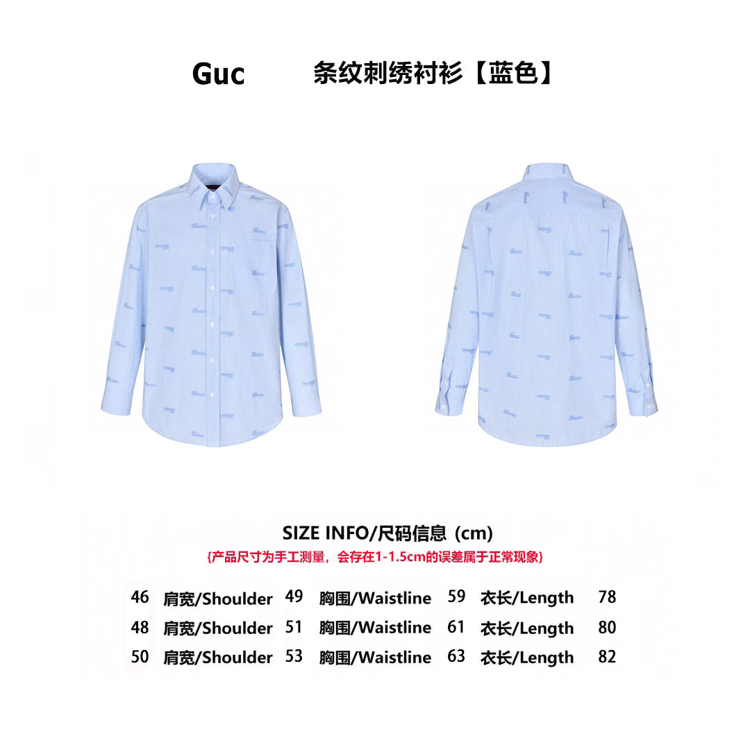 Guc 2025ss embroidered shirt