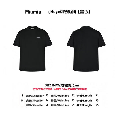 Miu men womens embroidered t-shirt
