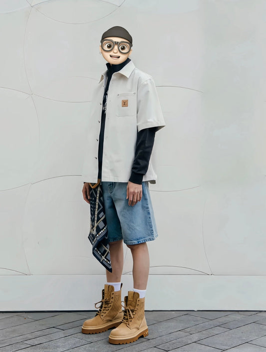 1V 2025SS denim short