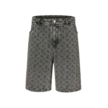 1V 2025SS jacquard denim short