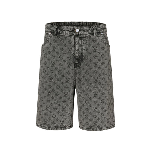 1V 2025SS jacquard denim short