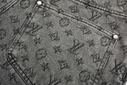 1V 2025SS jacquard denim short