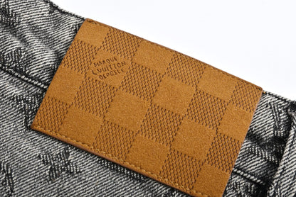1V 2025SS jacquard denim short