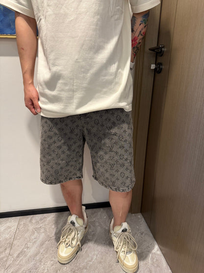 1V 2025SS jacquard denim short