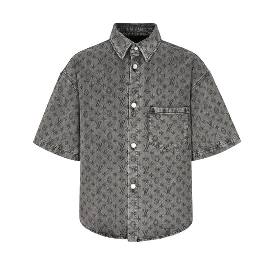 1V 2025ss jacquard denim shirt