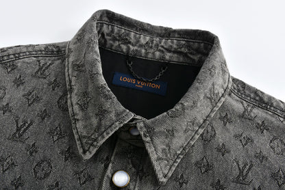 1V 2025ss jacquard denim shirt