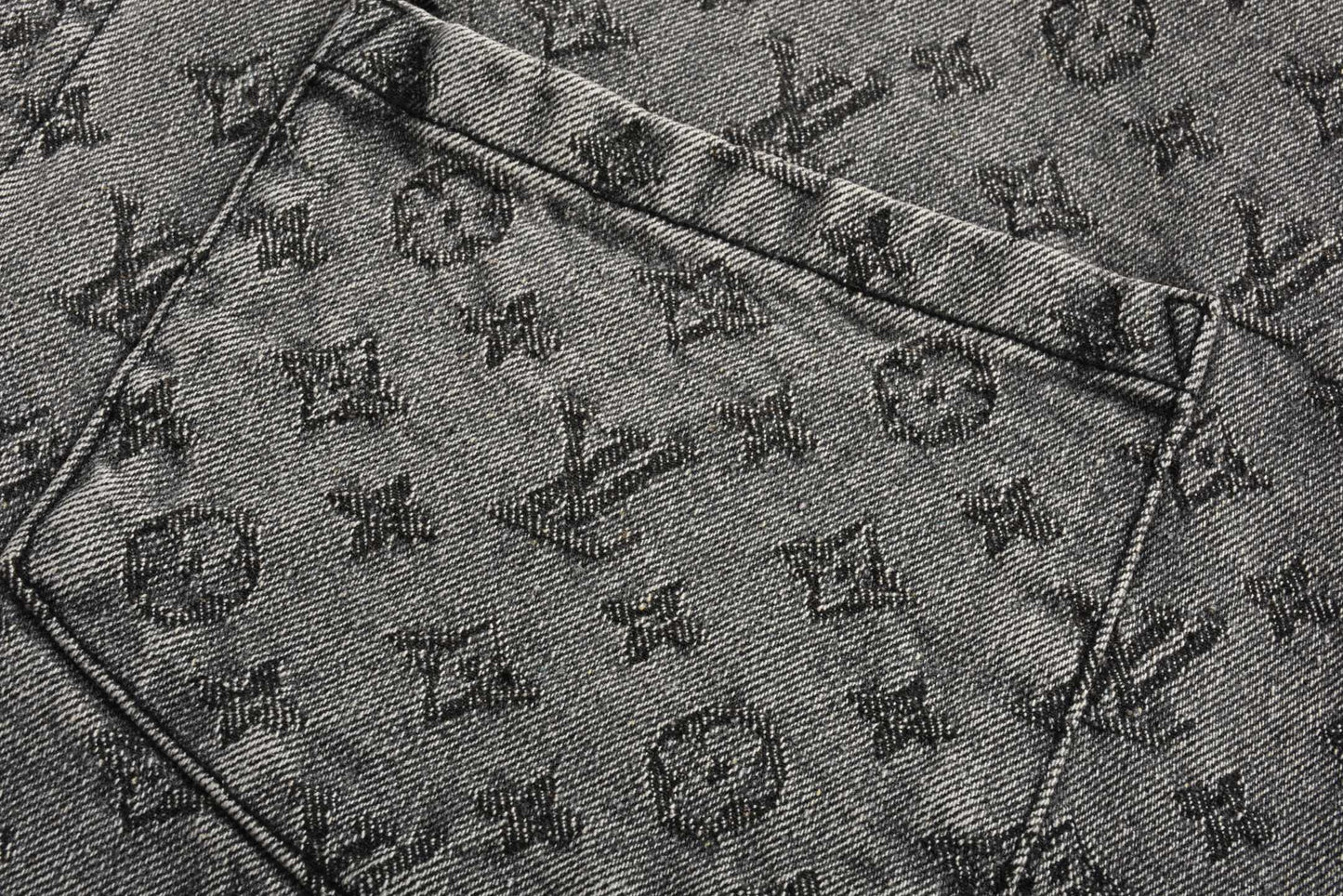 1V 2025ss jacquard denim shirt