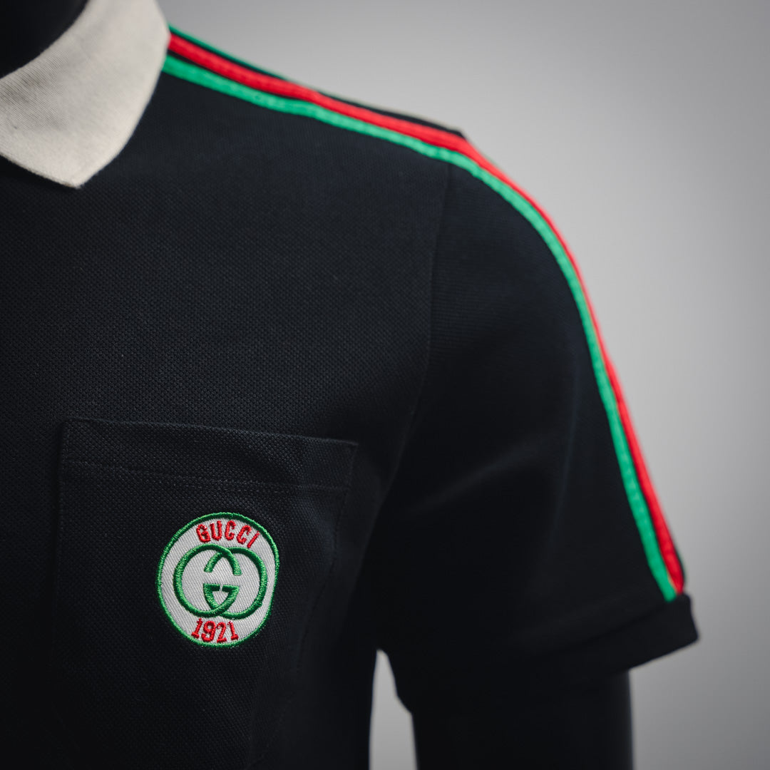 Guc 1921 webbing polo shirt