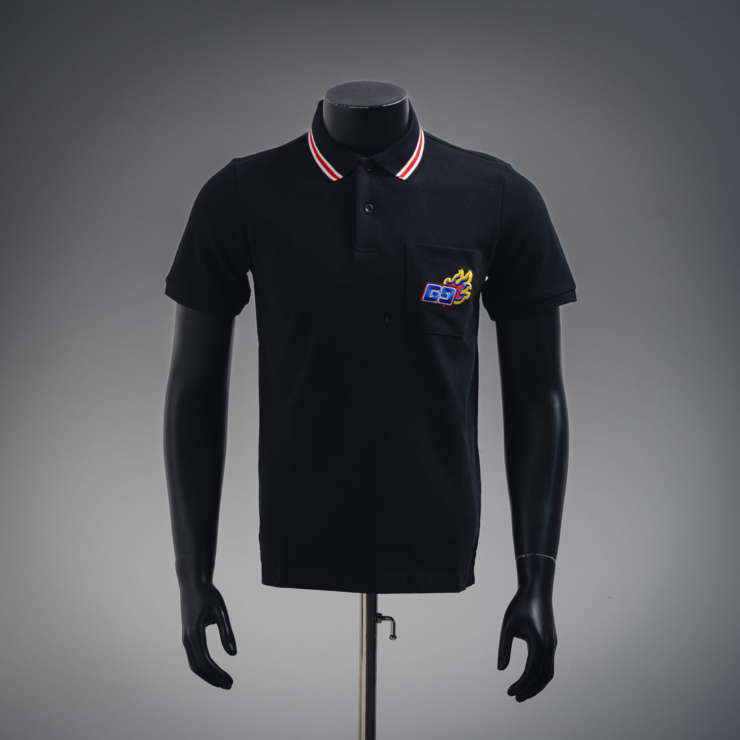 guc embroidered polo shirt