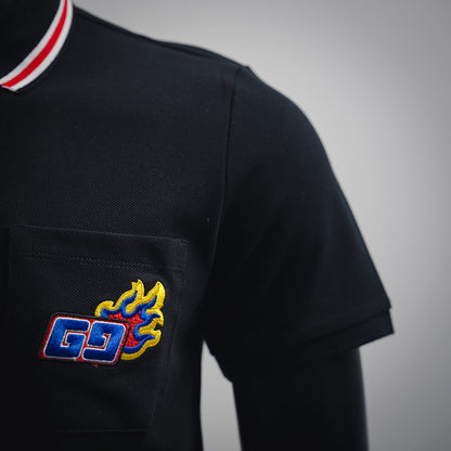 guc embroidered polo shirt