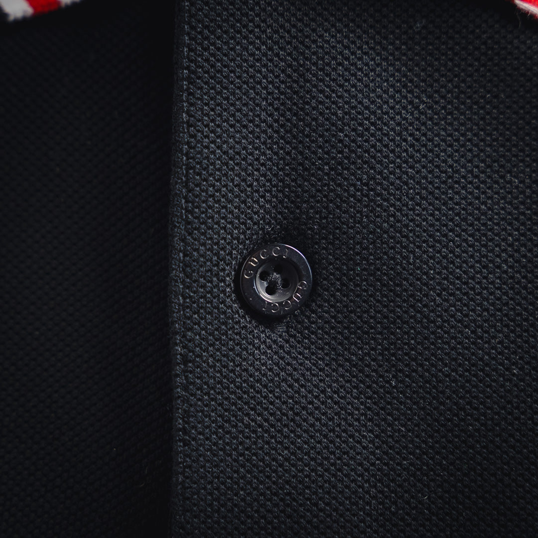guc embroidered polo shirt