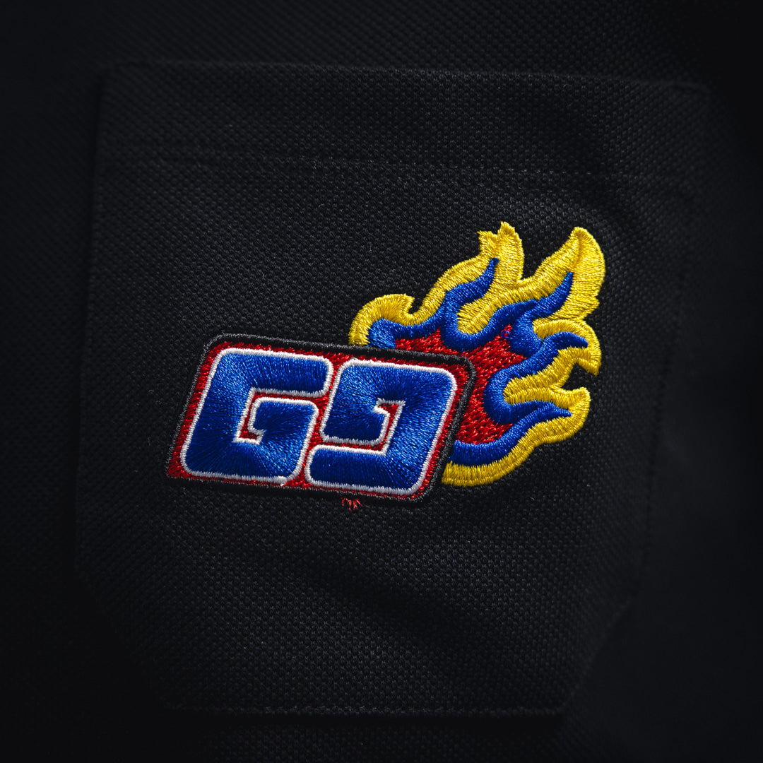 guc embroidered polo shirt