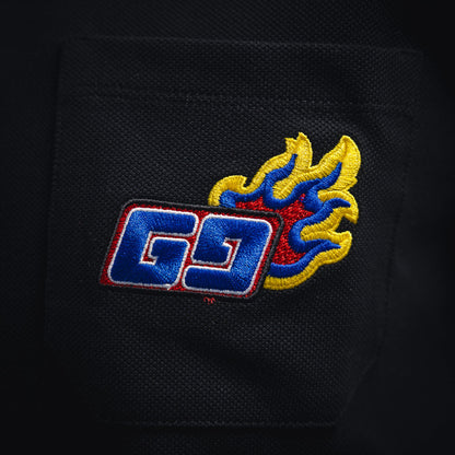 guc embroidered polo shirt
