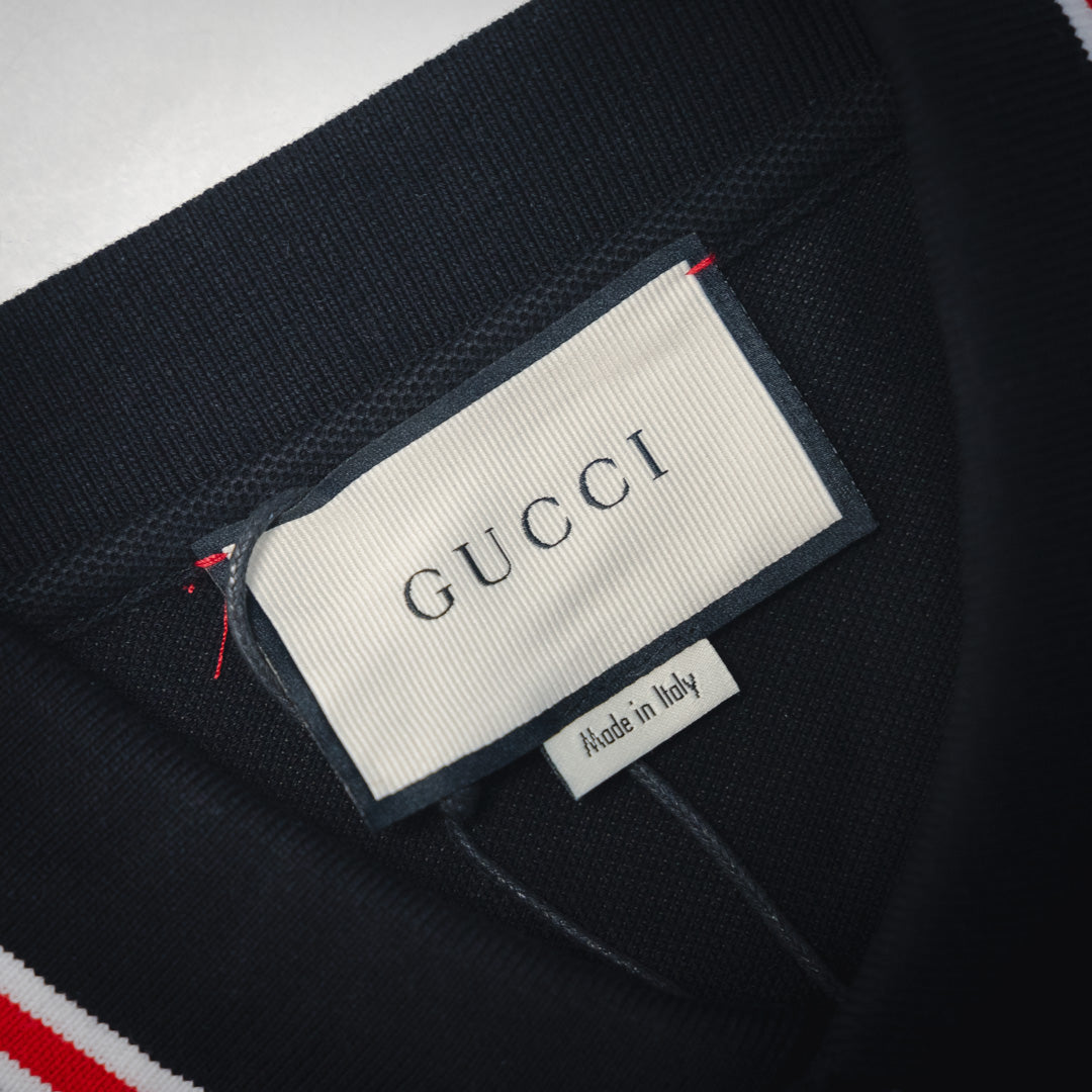guc embroidered polo shirt