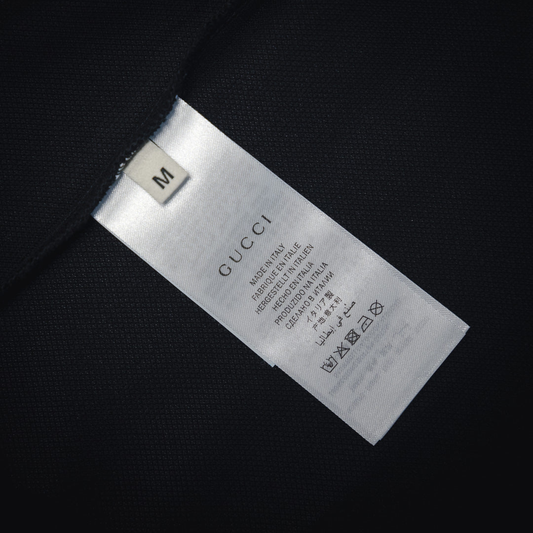 guc embroidered polo shirt