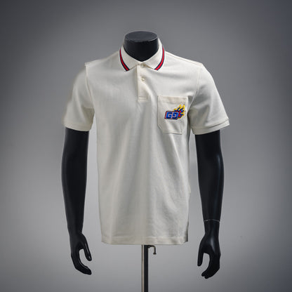 guc embroidered polo shirt