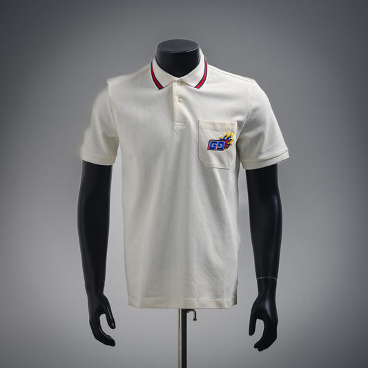 guc embroidered polo shirt