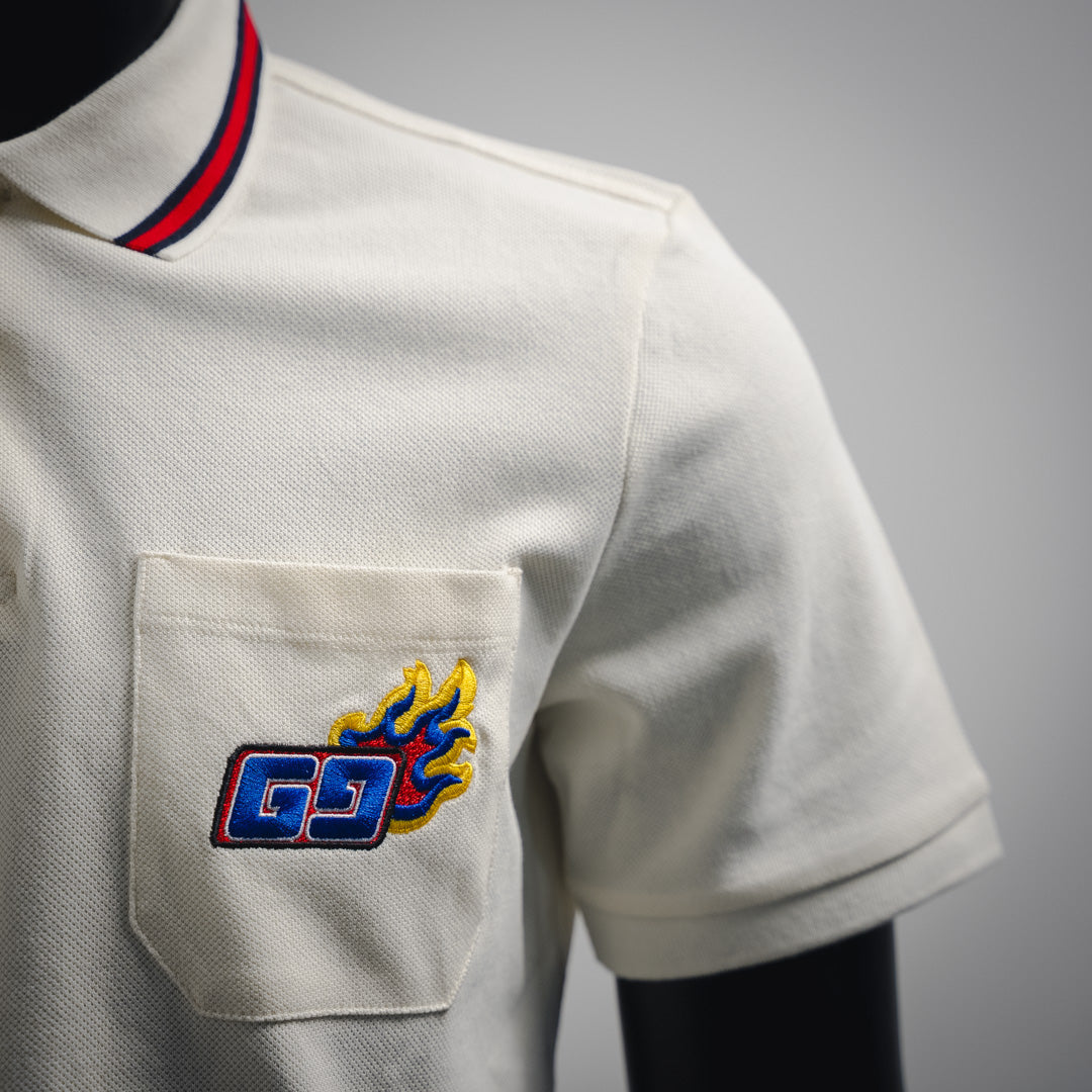 guc embroidered polo shirt