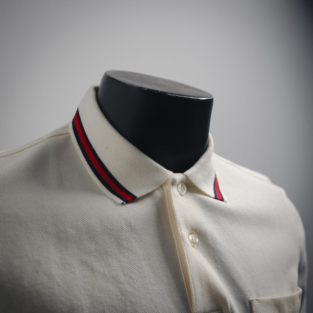 guc embroidered polo shirt