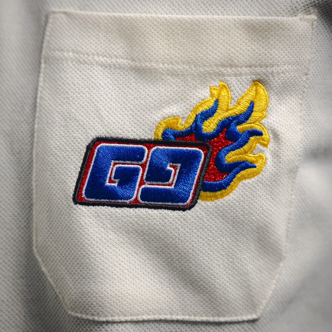 guc embroidered polo shirt