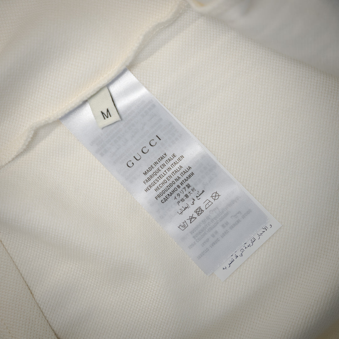 guc embroidered polo shirt