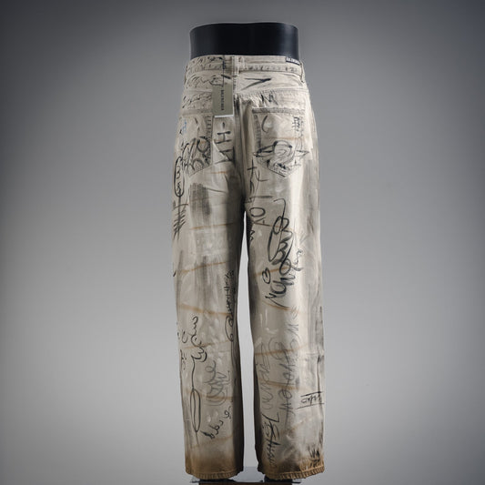 balen 2fw graffiti jeans