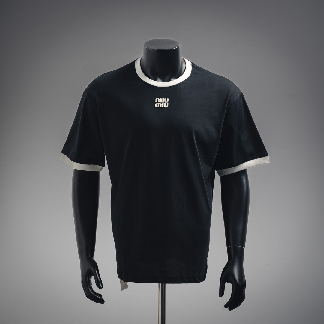 MIU 25ss embroidered t-shirt
