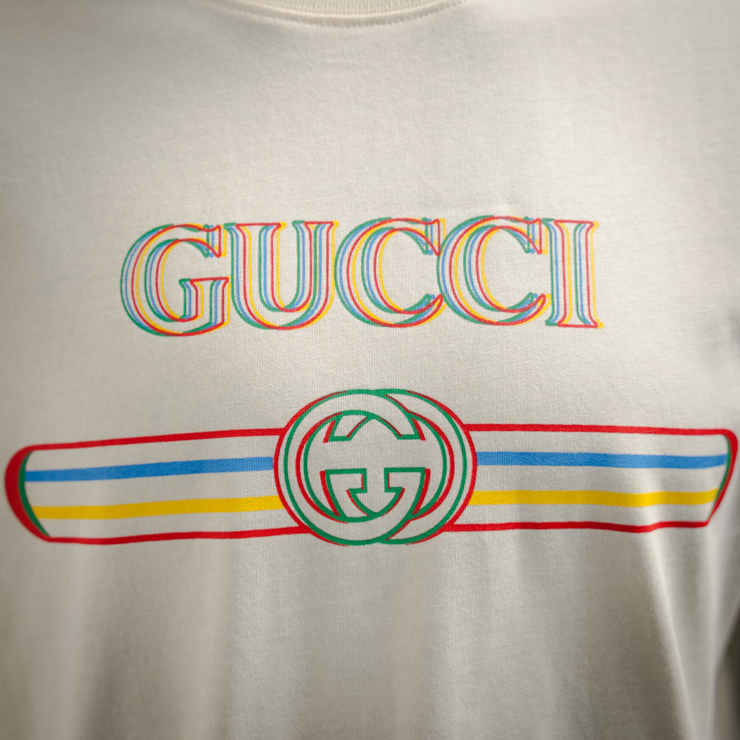 Gucc 25ss printed t-shirt