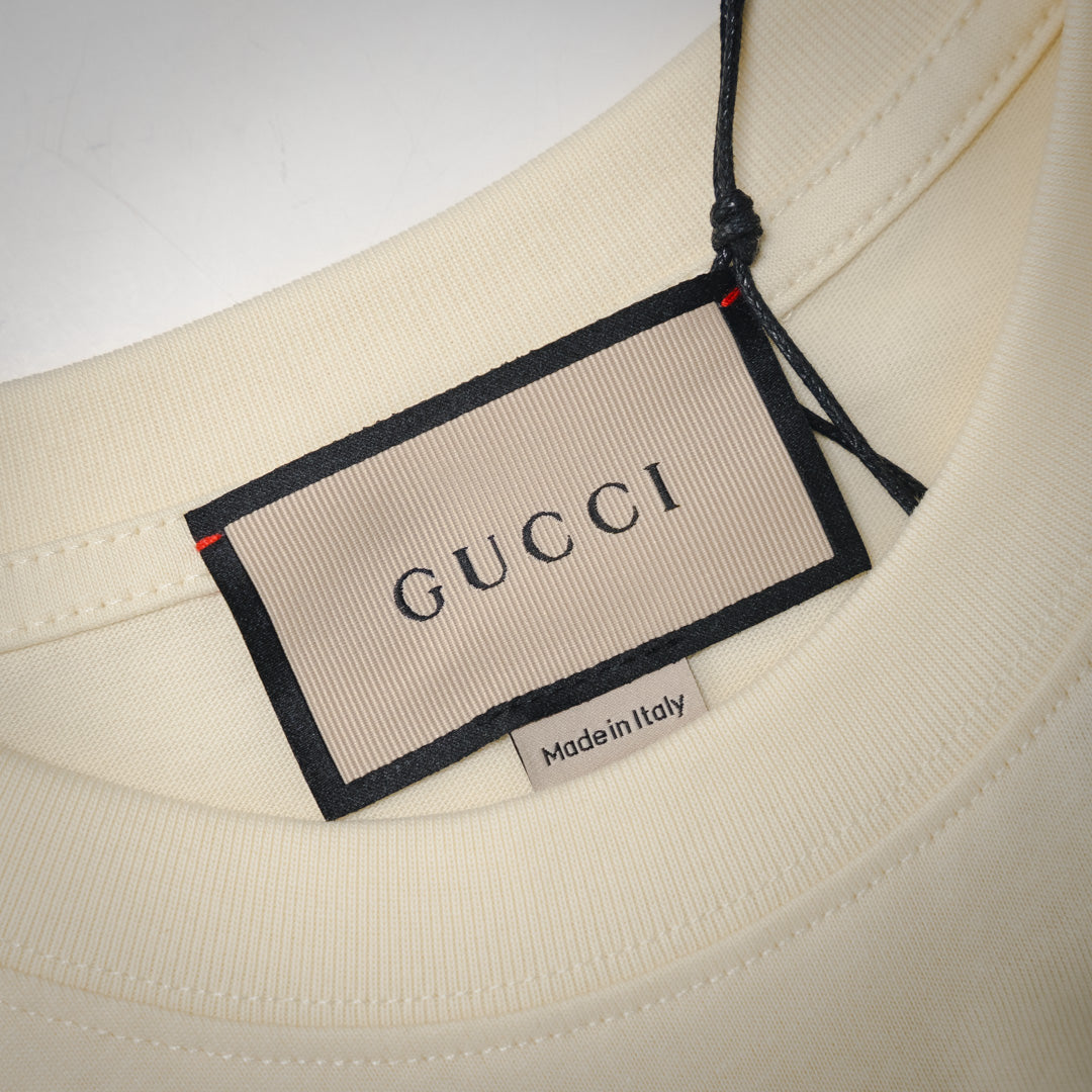 Gucc 25ss printed t-shirt