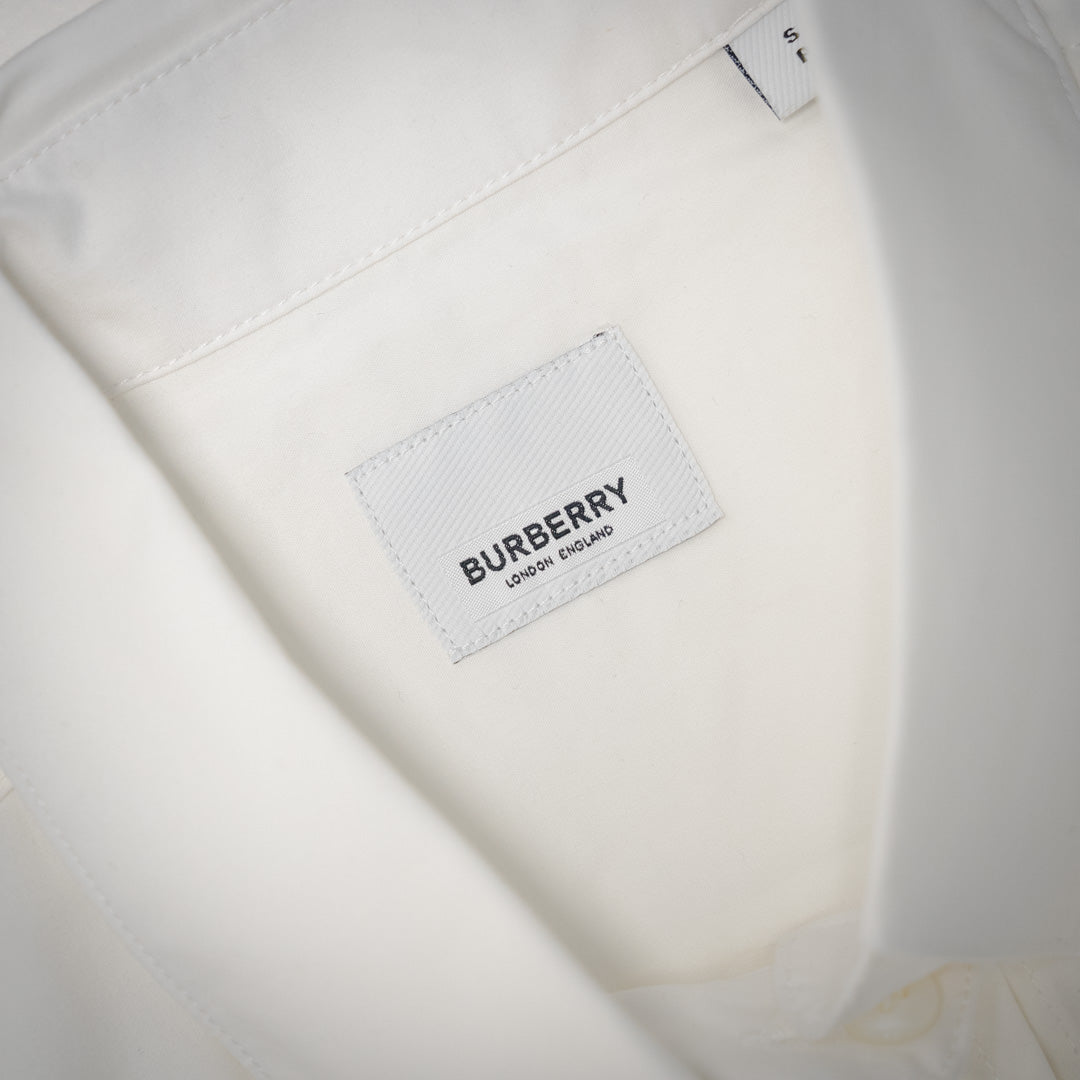 Burber patches buttons shirt