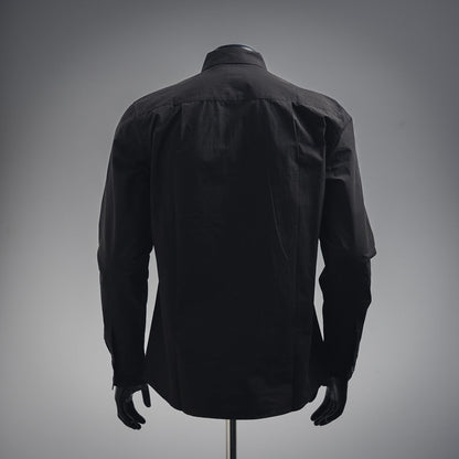Burber patches buttons shirt