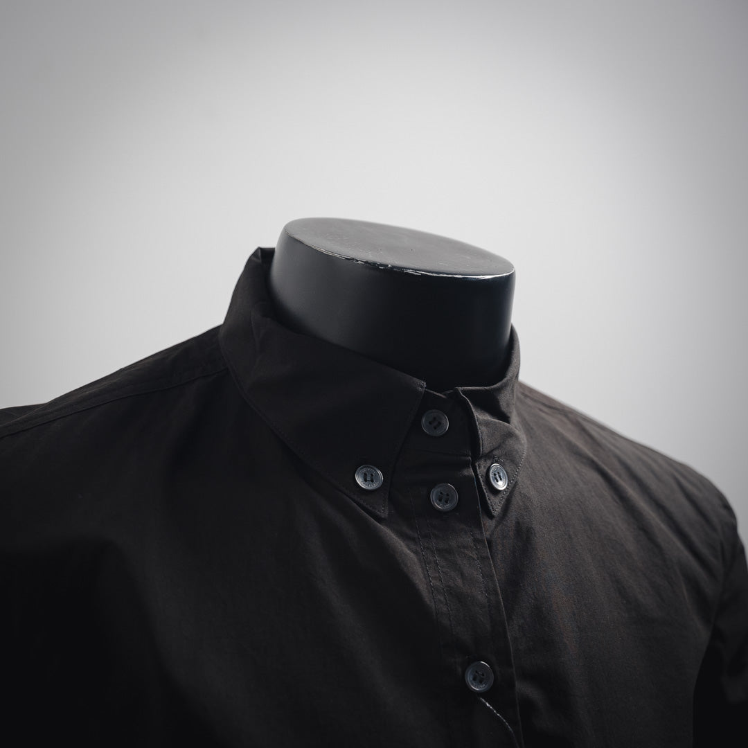 Burber patches buttons shirt
