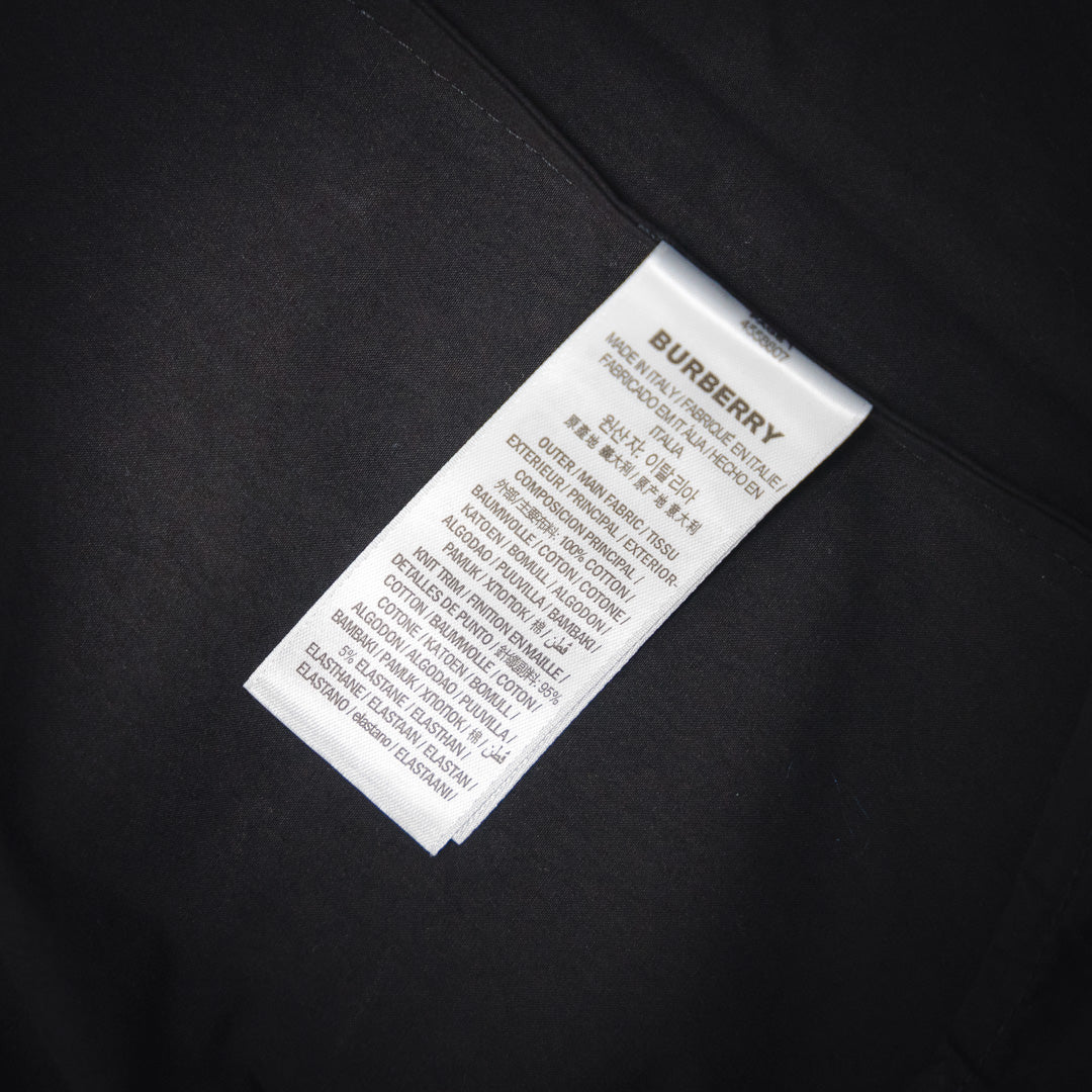 Burber patches buttons shirt