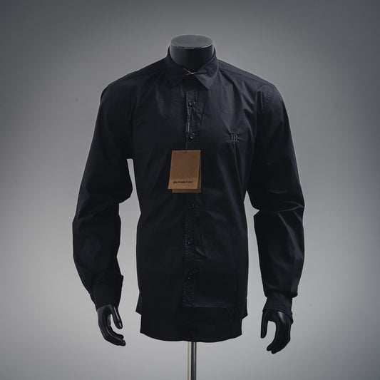 Burber embroidered buttons shirt
