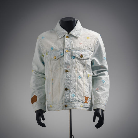1V x tyle embroidered denim jacket