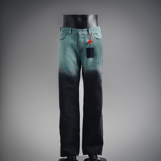 1V 24fw embroidered jeans